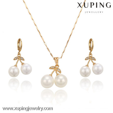 VIP-63389-Xuping 18 Karat vergoldete Schmuck, Mode Gold Schmuck-Set